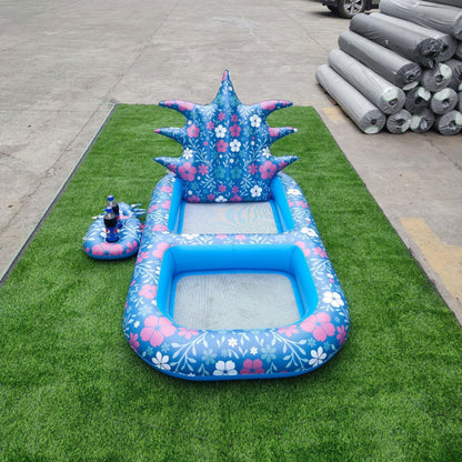 Inflatable Swimming Pool, Pineapple Floating Row Air Cushion Bed,  Summer Water Floating Hammock Air Mattress Water Sports Toys