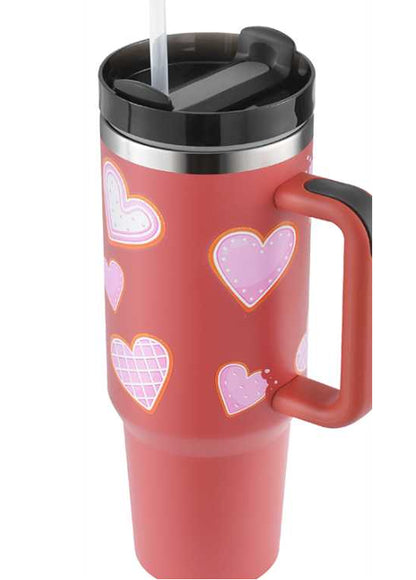 Tasse thermique en acier inoxydable avec poignée, cadeau de saint-valentin