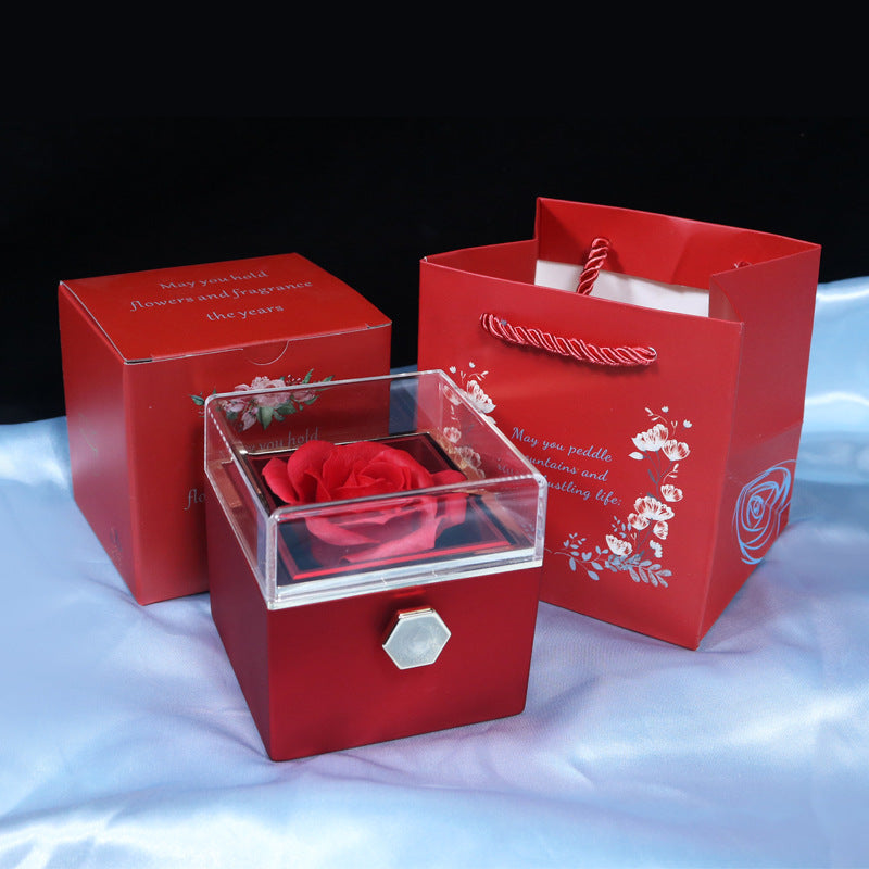 Valentine's Day Rotating  Rose Gift For Women