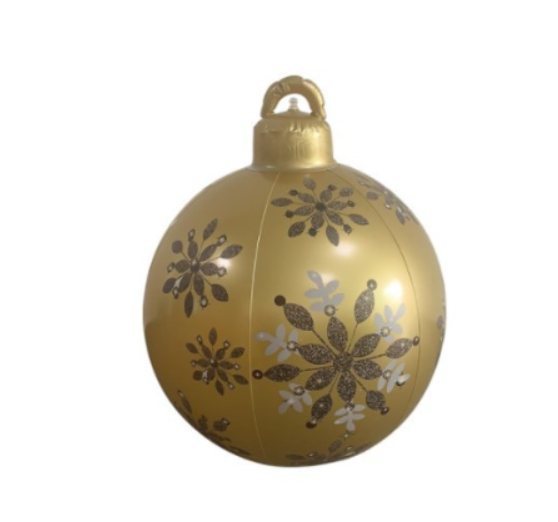 Boule décorée gonflable extérieure de PVC 60CM de Noël