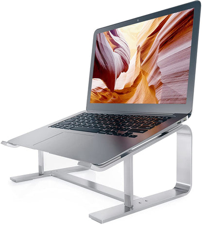 Laptop Stand, Aluminium Laptop Riser, Ergonomic Laptop Holder Compatible with MacBook Air Pro, Dell XPS...