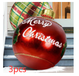 Boule décorée gonflable extérieure de PVC 60CM de Noël