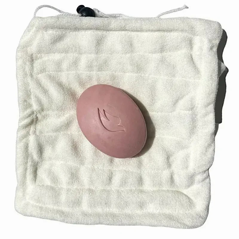 Serviette de voyage 2 en 1 en luffa | Ensemble nettoyant visage et bain pour un soin facile de la peau et un nettoyage du corps