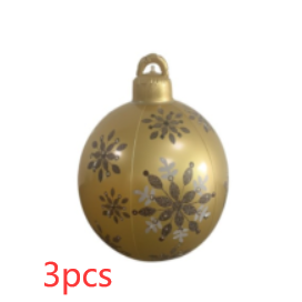 Boule décorée gonflable extérieure de PVC 60CM de Noël