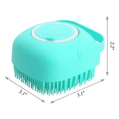 Chat, peigne de massage de chien toilettant la brosse de douche d'épurateur pour se baigner