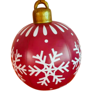 Boule décorée gonflable extérieure de PVC 60CM de Noël